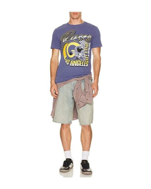 Junk Food Blue Rams City Edition Vintage Tee for men