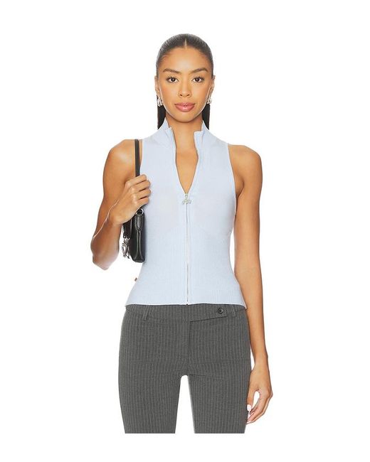 Miaou White Vera Halter Top