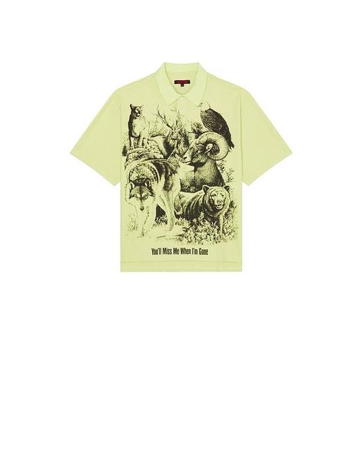 Pleasures Metallic Revival Boxy Polo for men