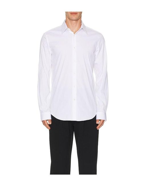 Theory White Sylvain Wealth Shirt for men