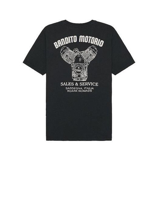 Camiseta bandito motorio Roark de hombre de color Black