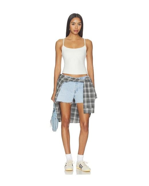 aligrace Blue 90S Low Waist Original Short
