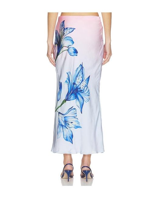 Rococo Sand Blue Midi Skirt