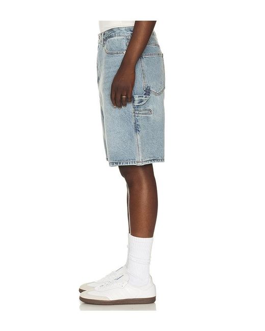 DUNST Blue Classic Carpenter Denim Shorts for men