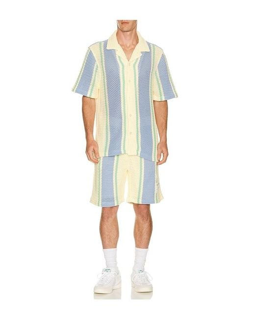 True Religion Multicolor Knit Stripe Shorts for men