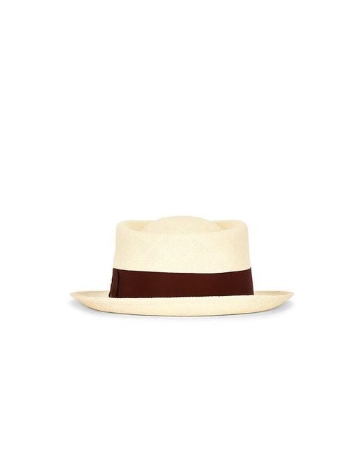 Malbon White Anton Straw Hat for men