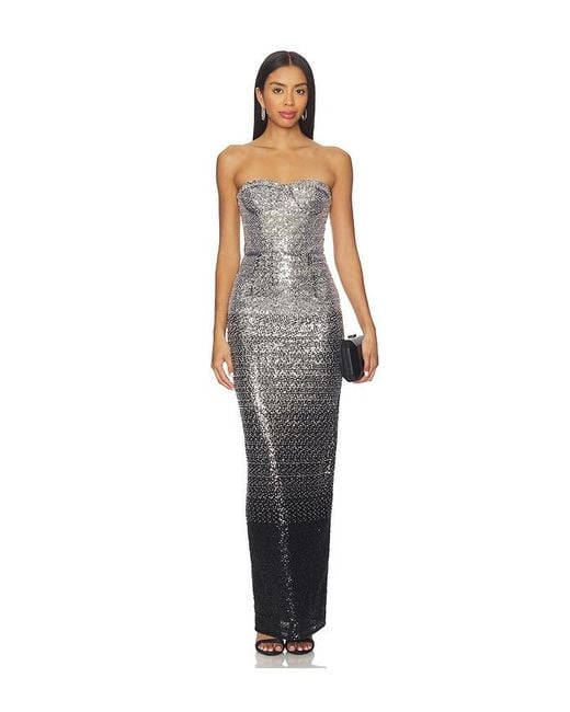 Bronx and Banco Metallic Dahlia Maxi Dress
