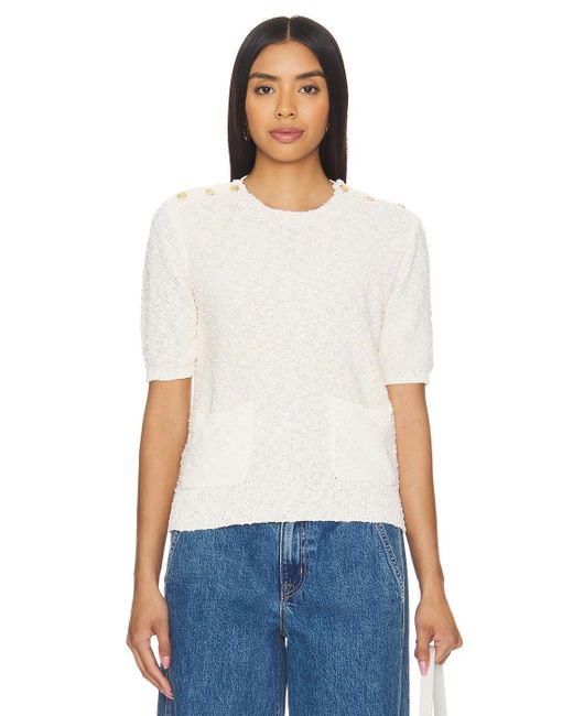 FRAME Patch Pocket Sweater White