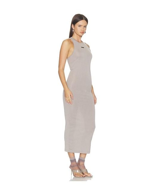 Fear Of God White Soft Rib Racerback Dress