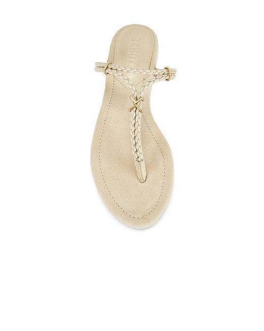 SCHUTZ SHOES White Cordelia Flat Sandal