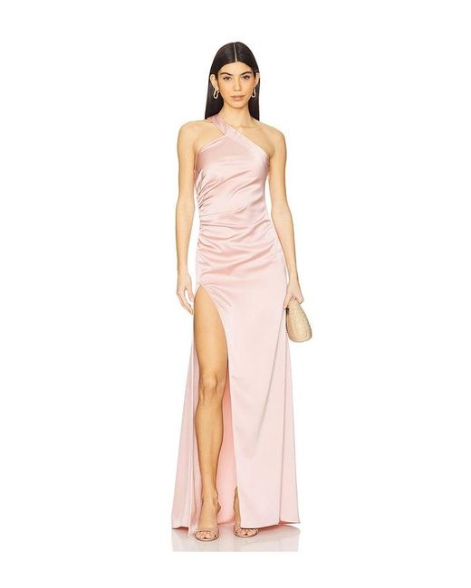 Michael Costello Natural X Revolve Abelin Gown