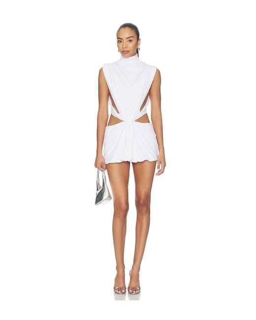 GUIZIO White Shyla Mini Dress