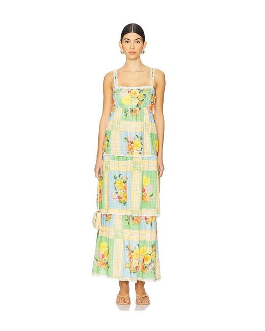 Show Me Your Mumu Yellow Peyton Midi Dress