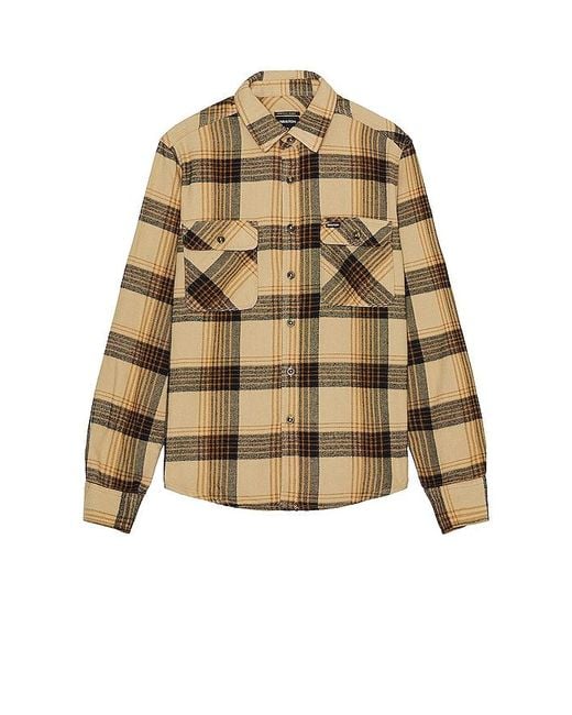 Brixton Natural Bowery Flannel for men
