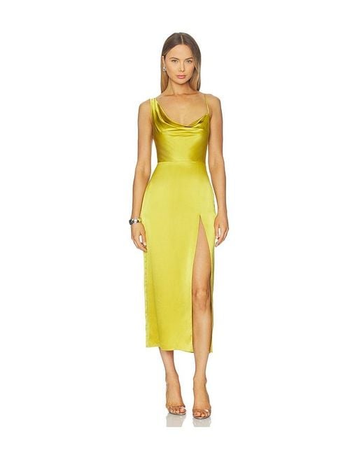 Amanda Uprichard Yellow Svetlana Dress