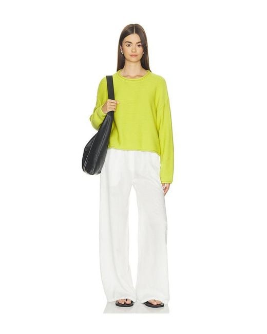 Leset Yellow Mae Crewneck