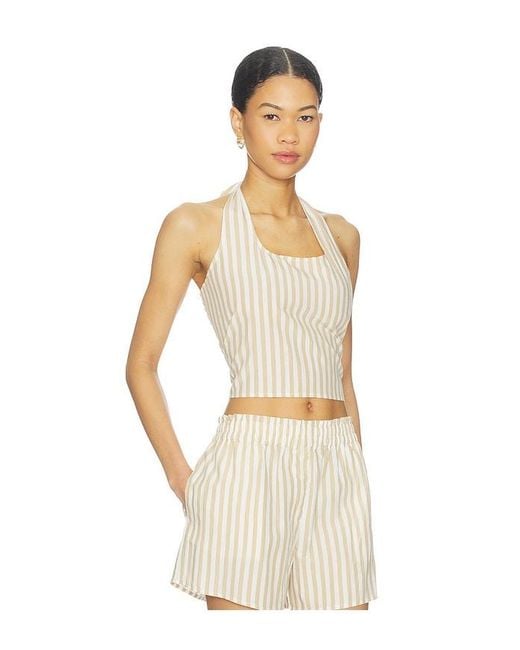 LNA Natural Lir Halter Top