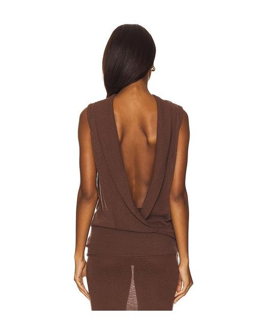 geel Brown Serra Tunic Top