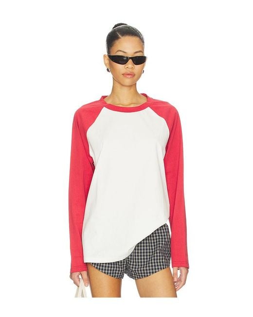 Lioness Red Kravitz Baseball Tee