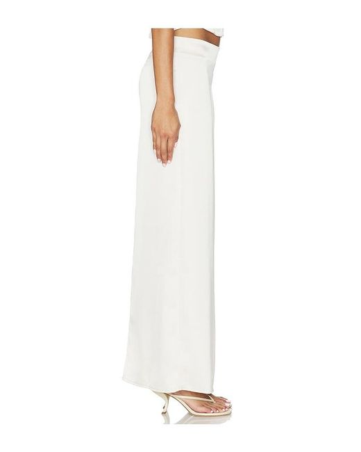 Lioness White Front Row Maxi Skirt