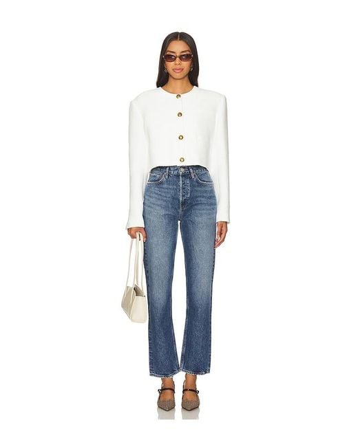 Agolde Blue 90S Pinch Waist High Rise Straight Jeans