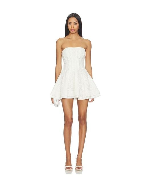 V. Chapman White Rosemary Mini Dress