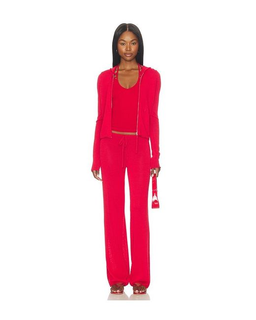 Frankie's Bikinis Red X Jennie Nora Cotton Jersey Halter Top