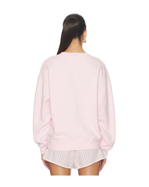 Anine Bing Pink Spencer Sweatshirt