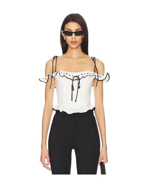 MAJORELLE Blue Carol Top