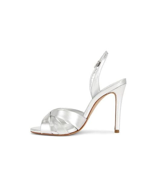 SCHUTZ SHOES White Keefa Sling Buckle Sandal