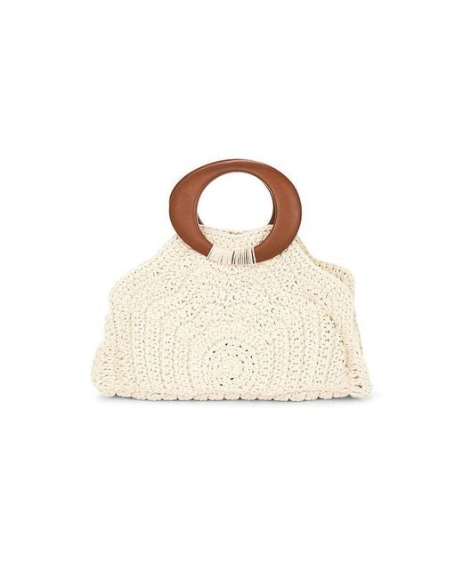 Dolce Vita Natural Maren Crochet Top Handle Bag