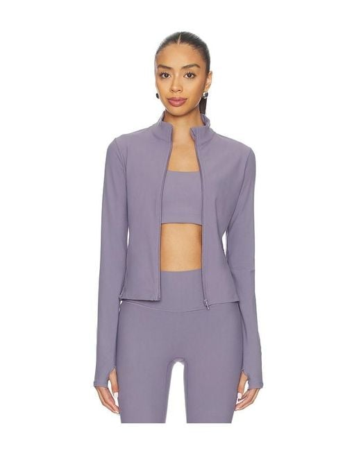 Spanx Purple Smooth Onform Full Zip Jacket