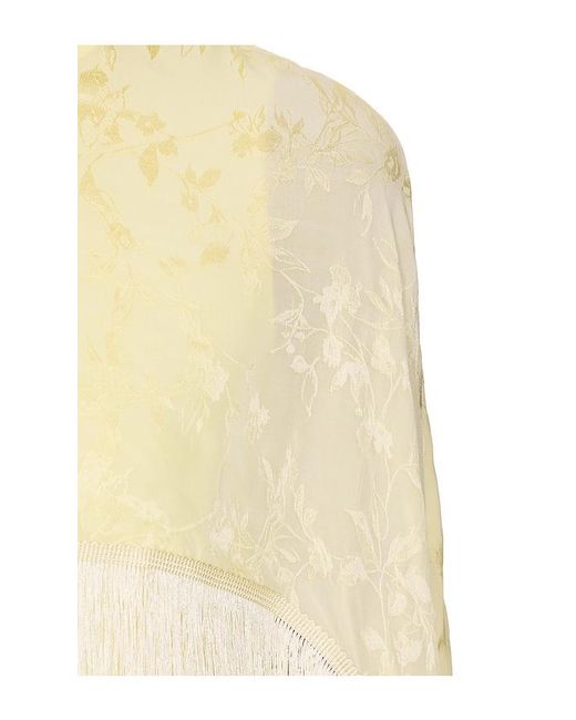 Anna October White Gill Jacquard Maxi Dress