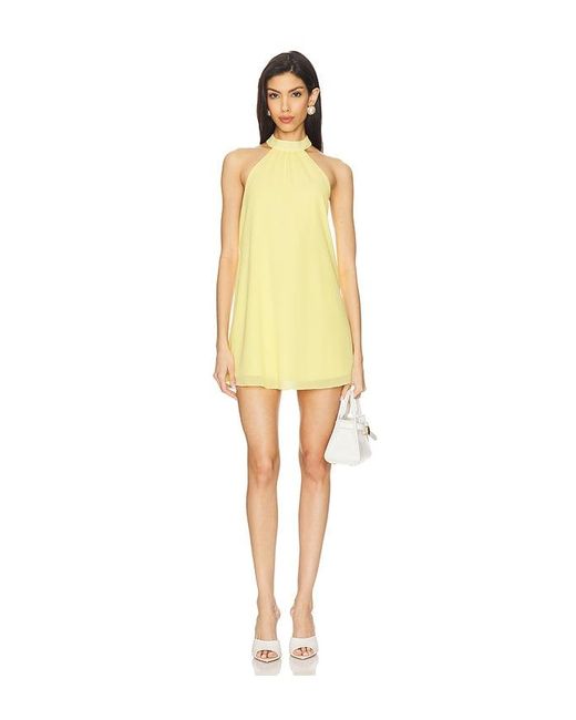 MORE TO COME Yellow Calanthe Mini Dress