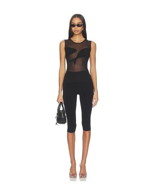 Ph5 Black Oscar Sheer Tank