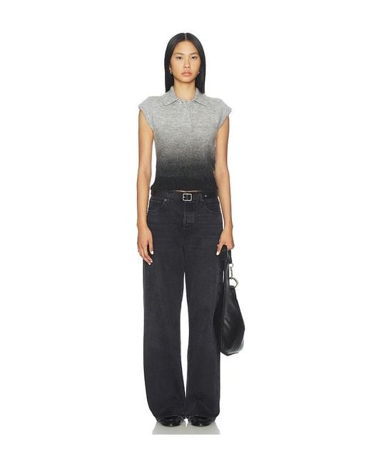 ALIGNE Black Lexi Knitted Polo Top