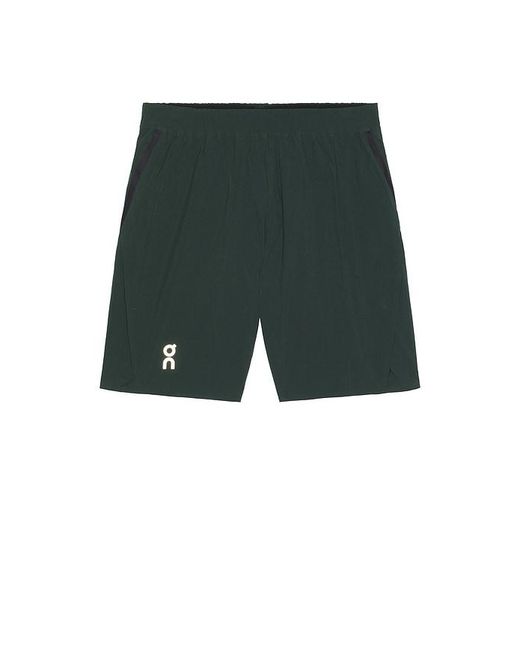 On Shoes Green Train Shorts for men
