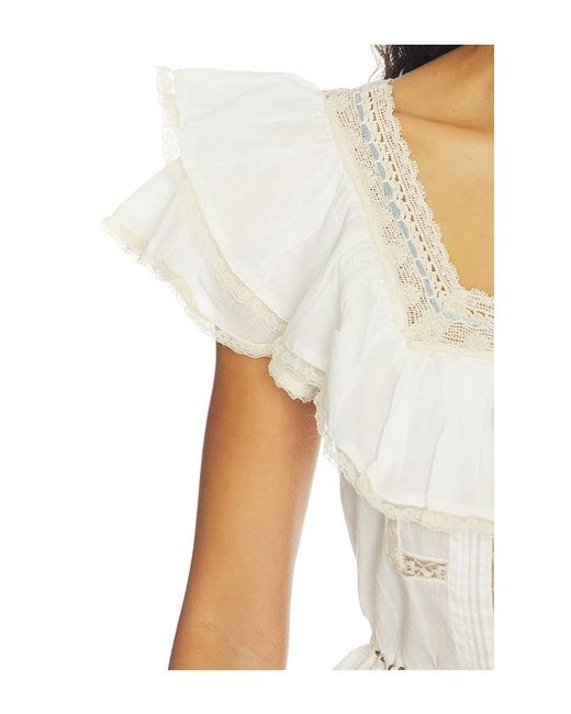 Rixo White Melisa Top