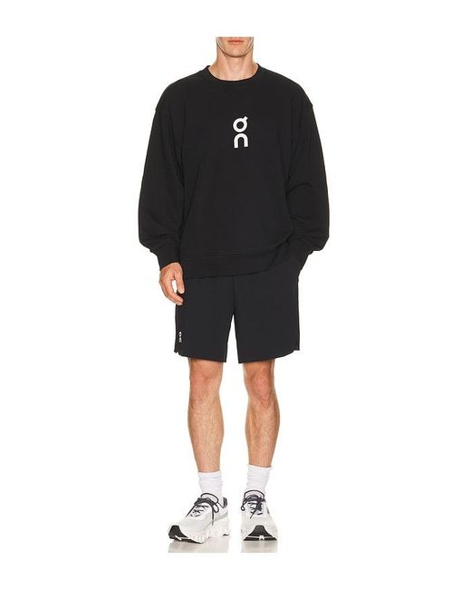 On Shoes Black Train Shorts 7 for men