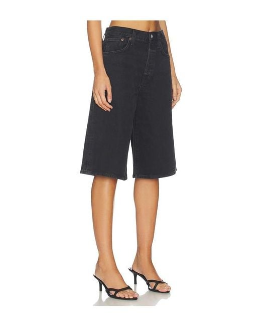 Agolde Black Ramona Short