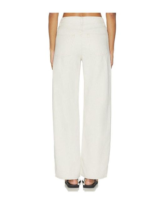 FRAME White The Off Duty Drawstring Bow Jeans
