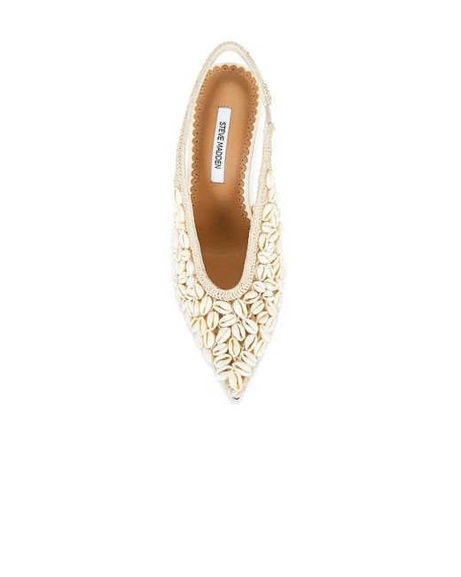 Steve Madden White Andromeda Shell Pumps