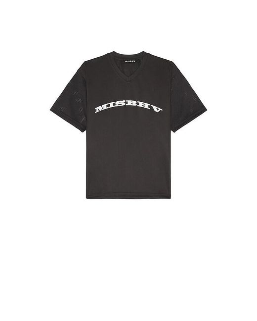 M I S B H V Black Teddy Football T-Shirt for men