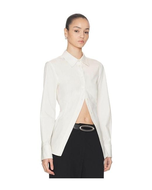 Halo White Cinch Back Shirt