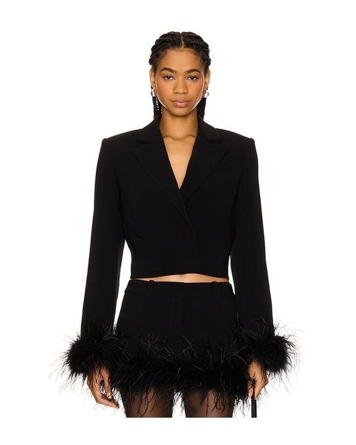 Lovers + Friends Black Sophie Cropped Blazer