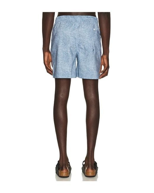 Rails Blue La Brea Swim Trunks for men