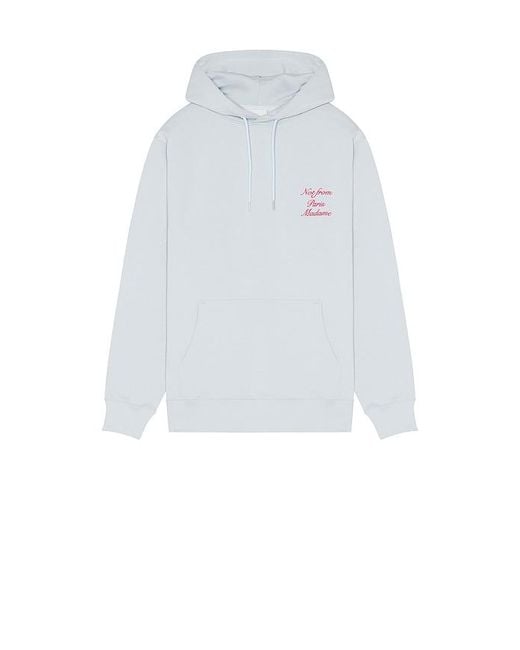 Drole de Monsieur White Le Hoodie Slogan Calligraphy for men