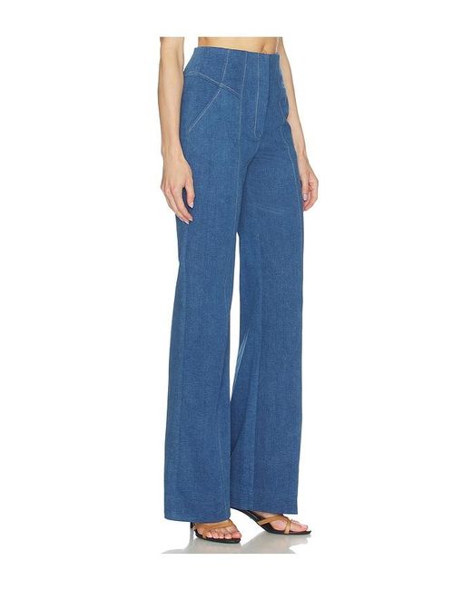 Veronica Beard Blue Frenkle Pant