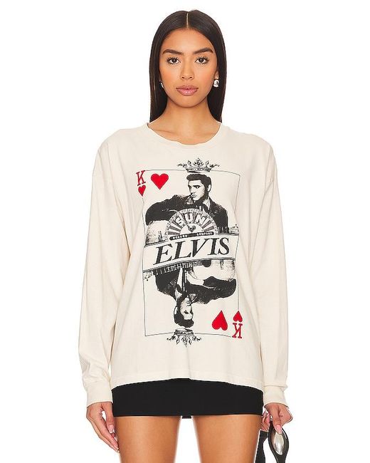 Daydreamer White Sun Records X Elvis King Of Hearts Tee