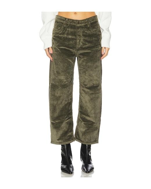 Free People Green Hose Aus Cord Deep Trance
